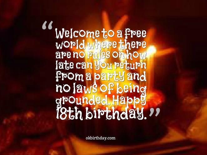 18 Birthday Quotes
 Happy 18 Birthday Quotes QuotesGram