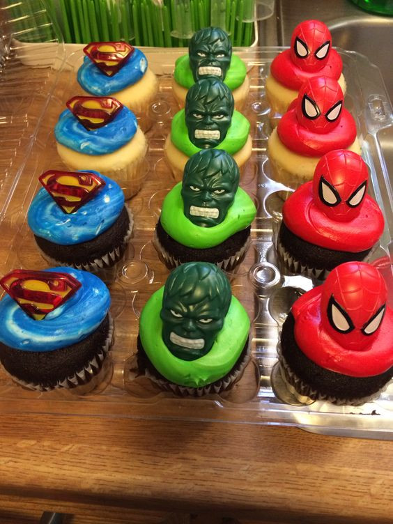 Cheap Birthday Cake
 Cheap birthday cakes Superhero rings and Superhero on