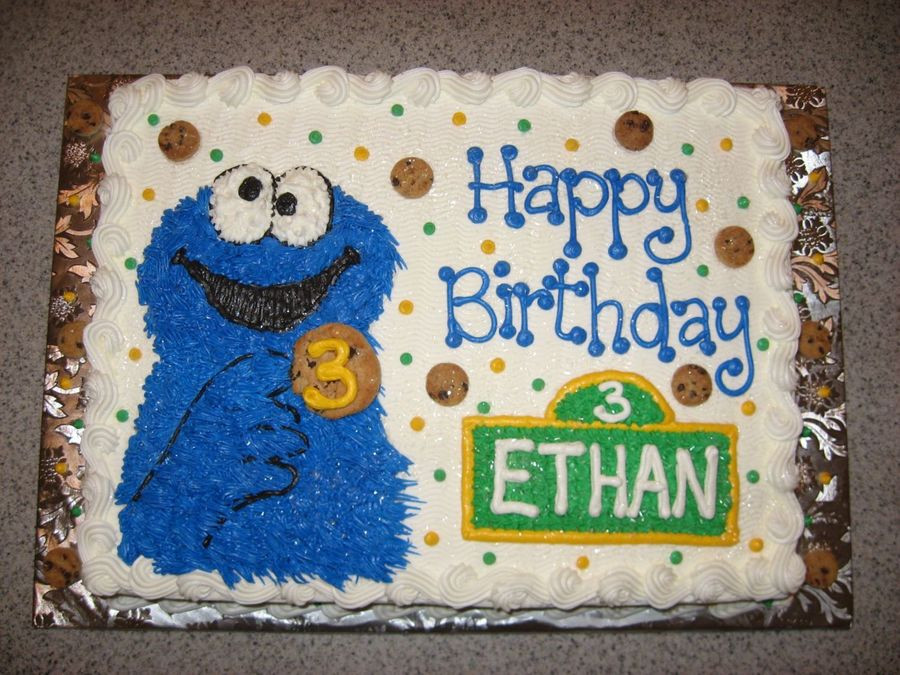 Cookie Monster Birthday Cake
 Cookie Monster Birthday Cake CakeCentral