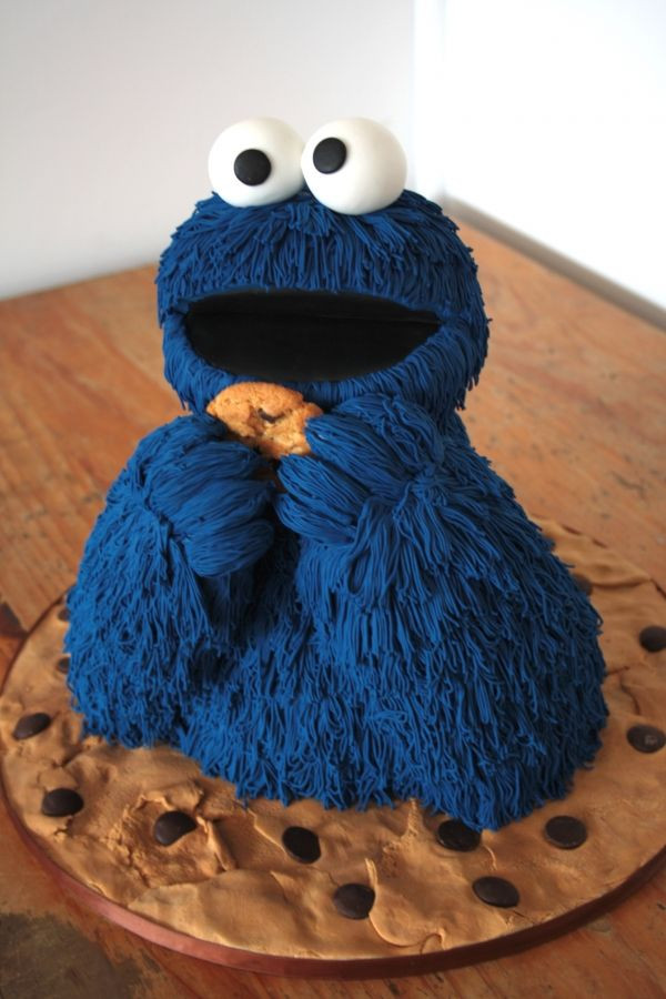 Cookie Monster Birthday Cake
 cookie monster birthday cakes