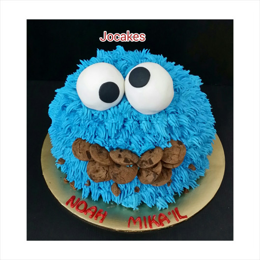 Cookie Monster Birthday Cake
 cookie monster cake