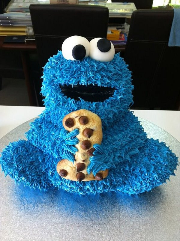 Cookie Monster Birthday Cake
 cookie monster cake for 1st birthday Daily Picks and Flicks