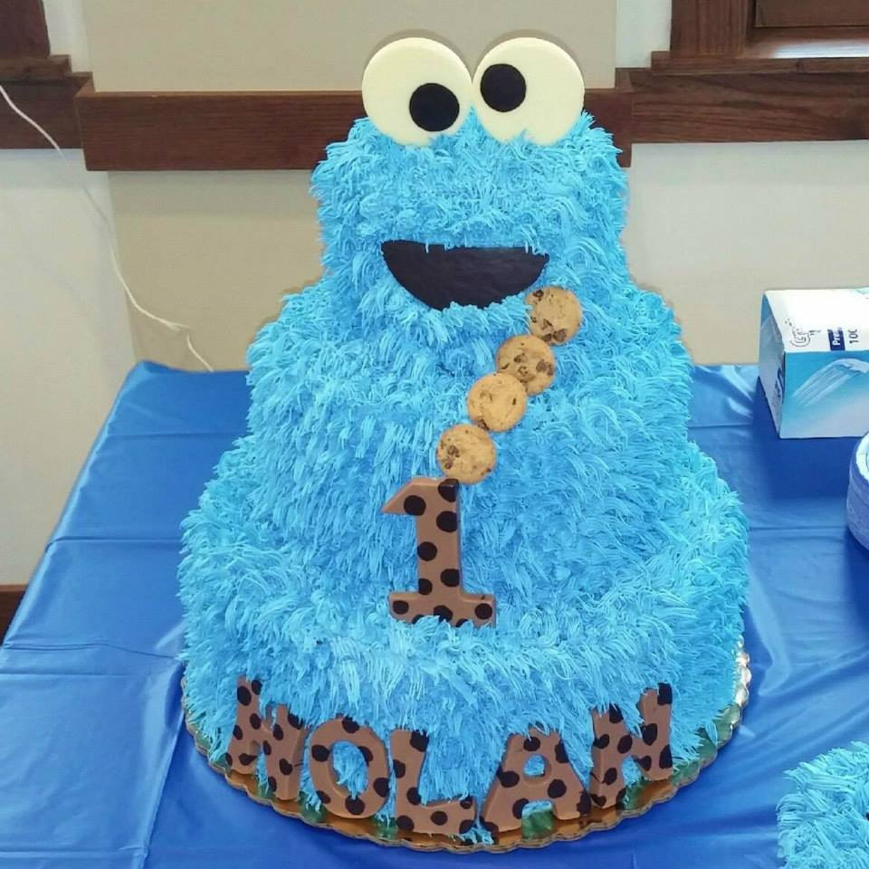 Cookie Monster Birthday Cake
 cookie monster birthday cakes