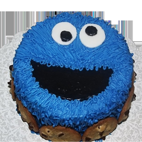 Cookie Monster Birthday Cake
 Cookie Monster Cake Sesame Street Themed Birthday Party