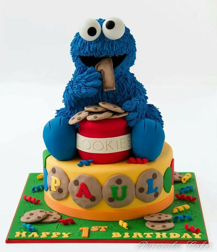 Cookie Monster Birthday Cake
 17 Best images about Cakes Elmo & Sesame Street on