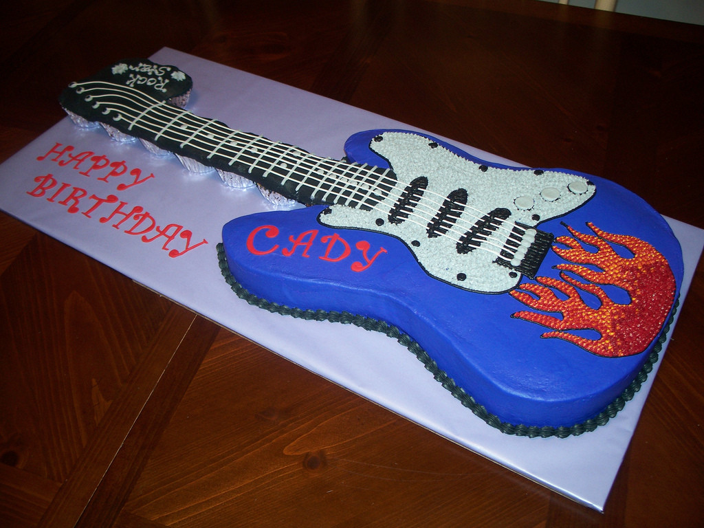 Guitar Birthday Cake
 Electric Guitar Birthday cake Jennifer