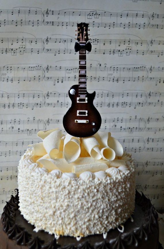 Guitar Birthday Cake
 Best 20 Guitar birthday cakes ideas on Pinterest