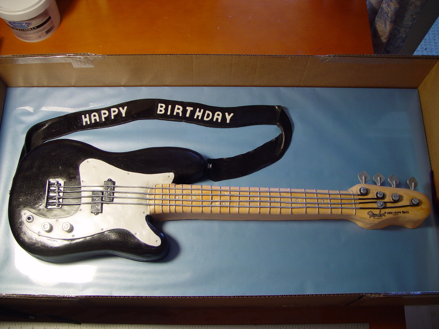Guitar Birthday Cake
 Fender Bass Guitar cake Cake Decorating munity