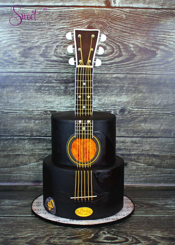 Guitar Birthday Cake
 Guitar Cake – Sweet Passion Cakery