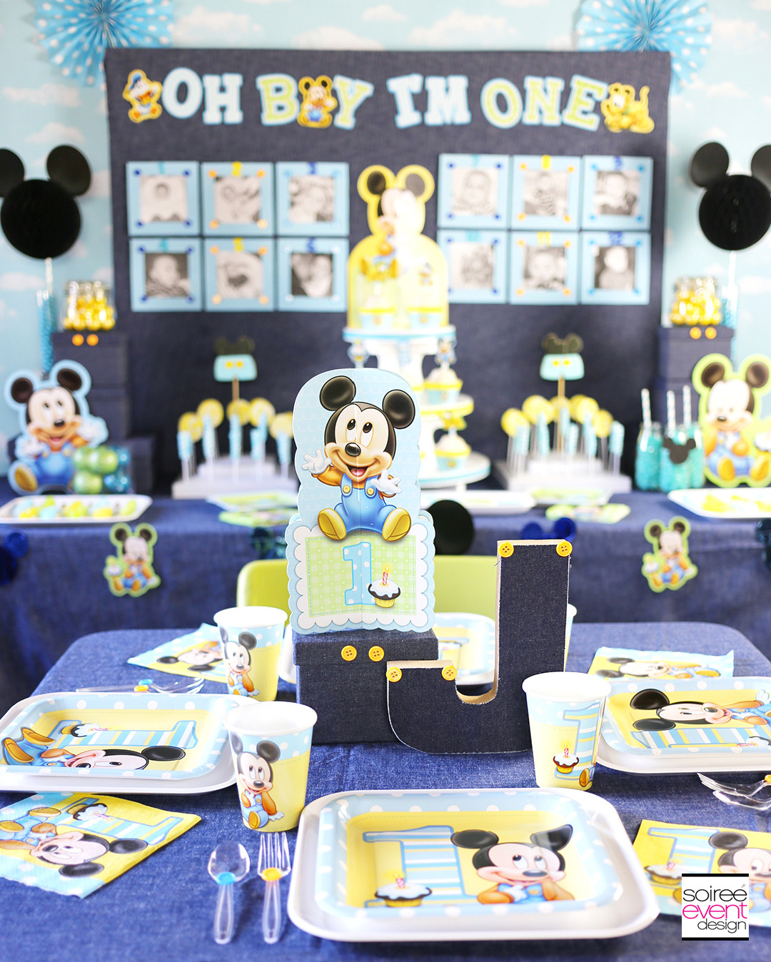 Mickey Mouse 1st Birthday Decorations
 Mickey Mouse First Birthday Party Ideas Soiree Event Design