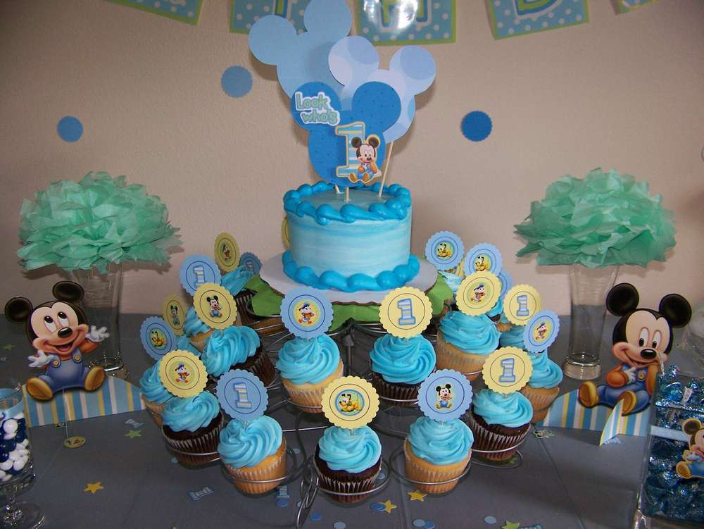 Mickey Mouse 1st Birthday Decorations
 Baby Mickey Mouse Birthday Decorations — CRIOLLA Brithday