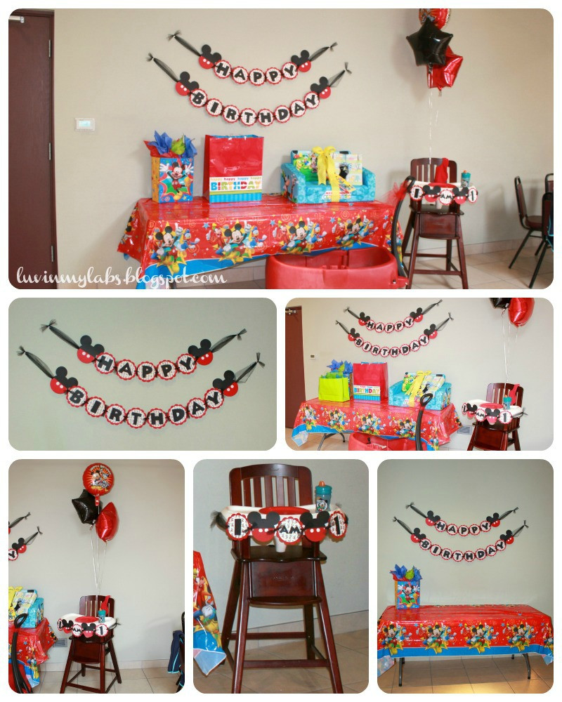 Mickey Mouse 1st Birthday Decorations
 The Story of Us Jackson s Mickey Mouse Themed First