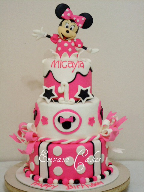 Minnie Mouse First Birthday Cake
 Minnie Mouse Birthday Cake by Erivana Cakes