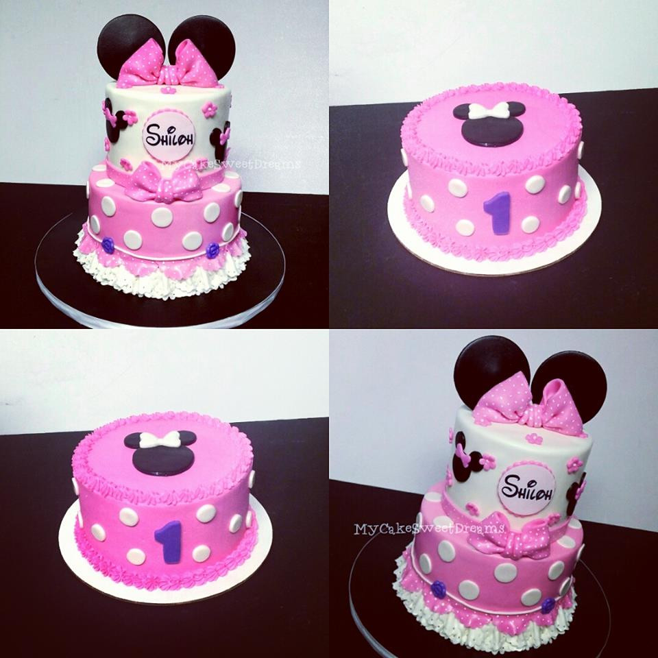 Minnie Mouse First Birthday Cake
 My Cake Sweet Dreams Minnie Mouse 1st Birthday Cake