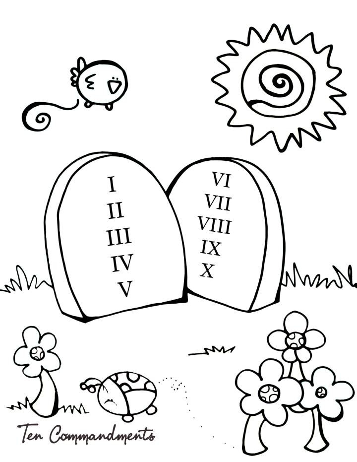10 Commandments Coloring Pages
 10 mandments Coloring Pages For Kids