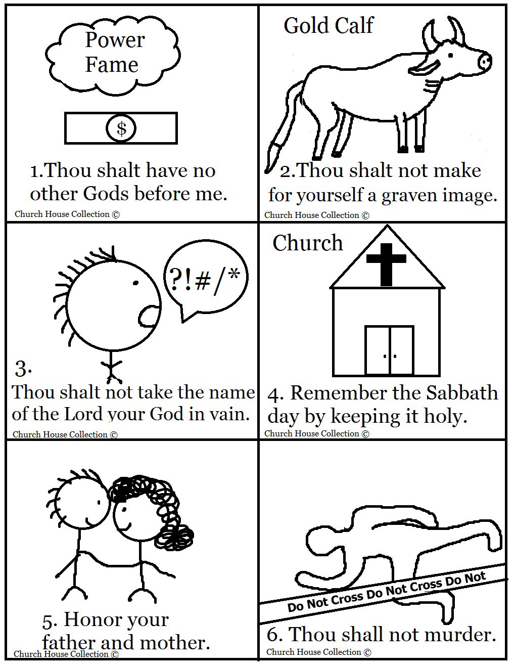 10 Commandments Coloring Pages
 Church House Collection Blog 10 mandments Bible