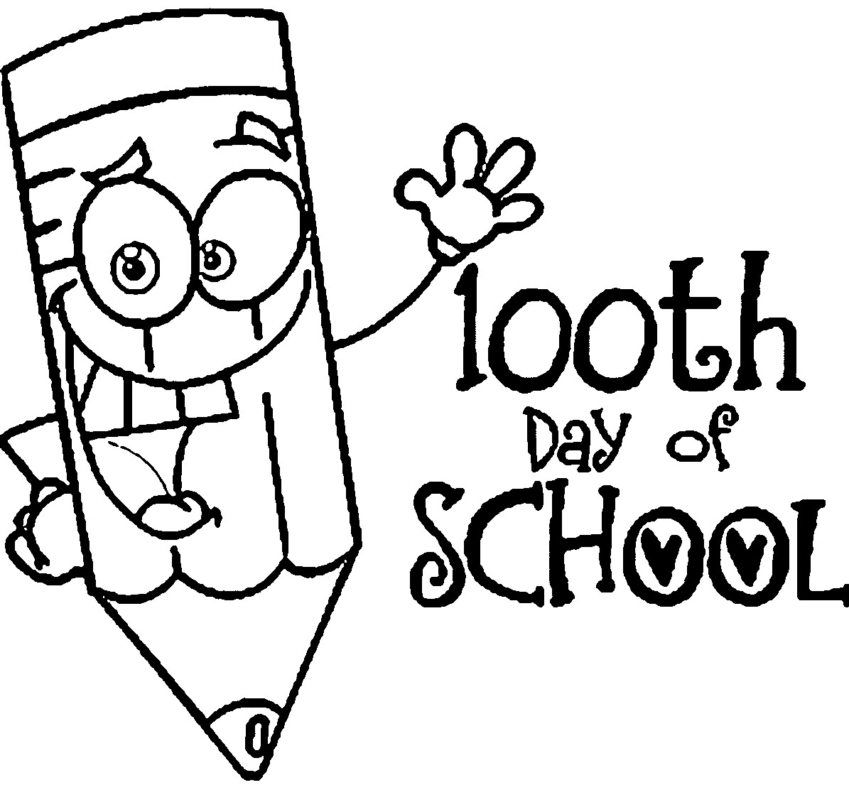 100 Days Coloring Pages
 100 Days School Coloring Pages