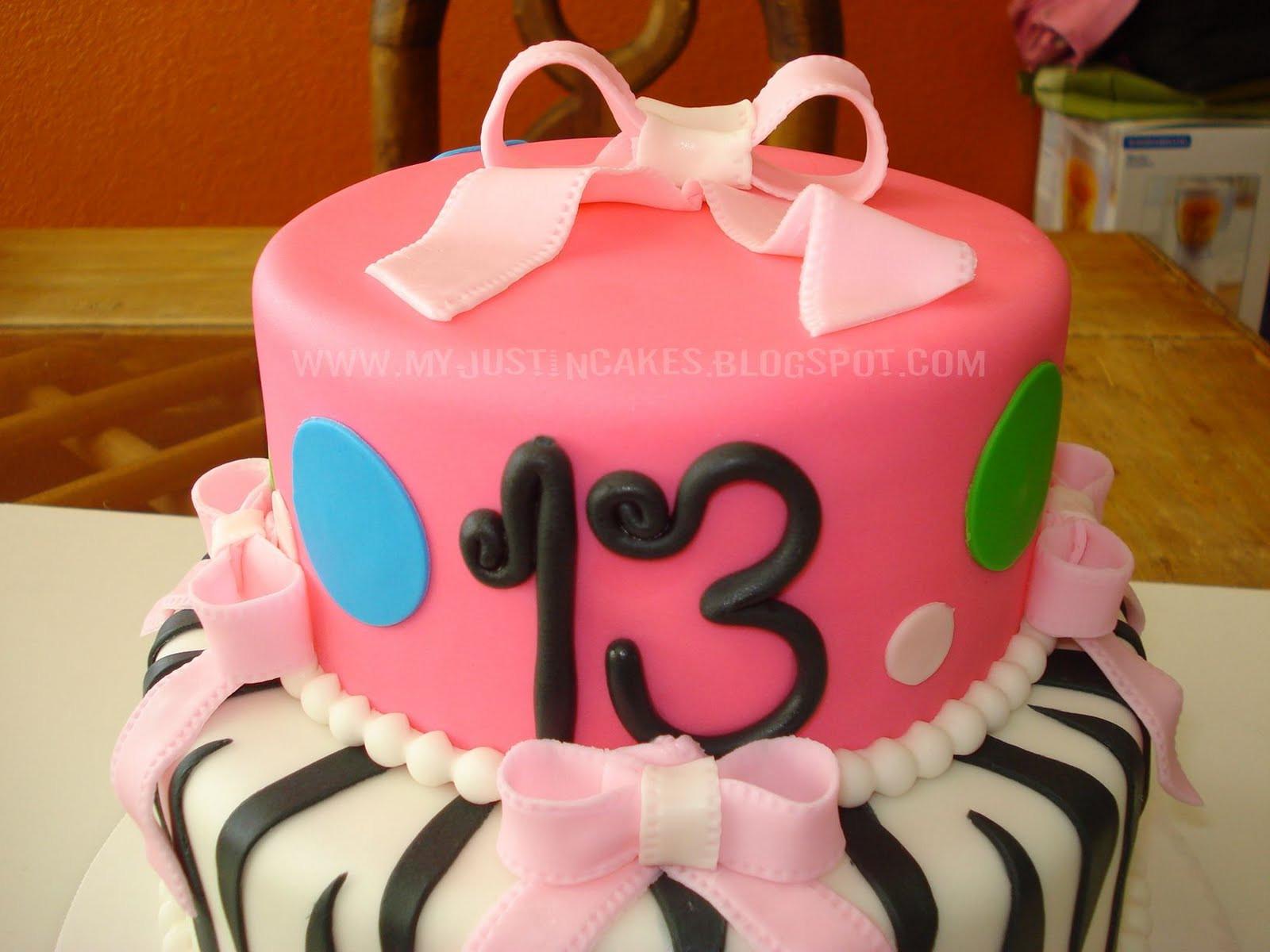 13 Years Old Birthday Cake
 Just in Cakes 13 Year Old Girl Birthday Cake
