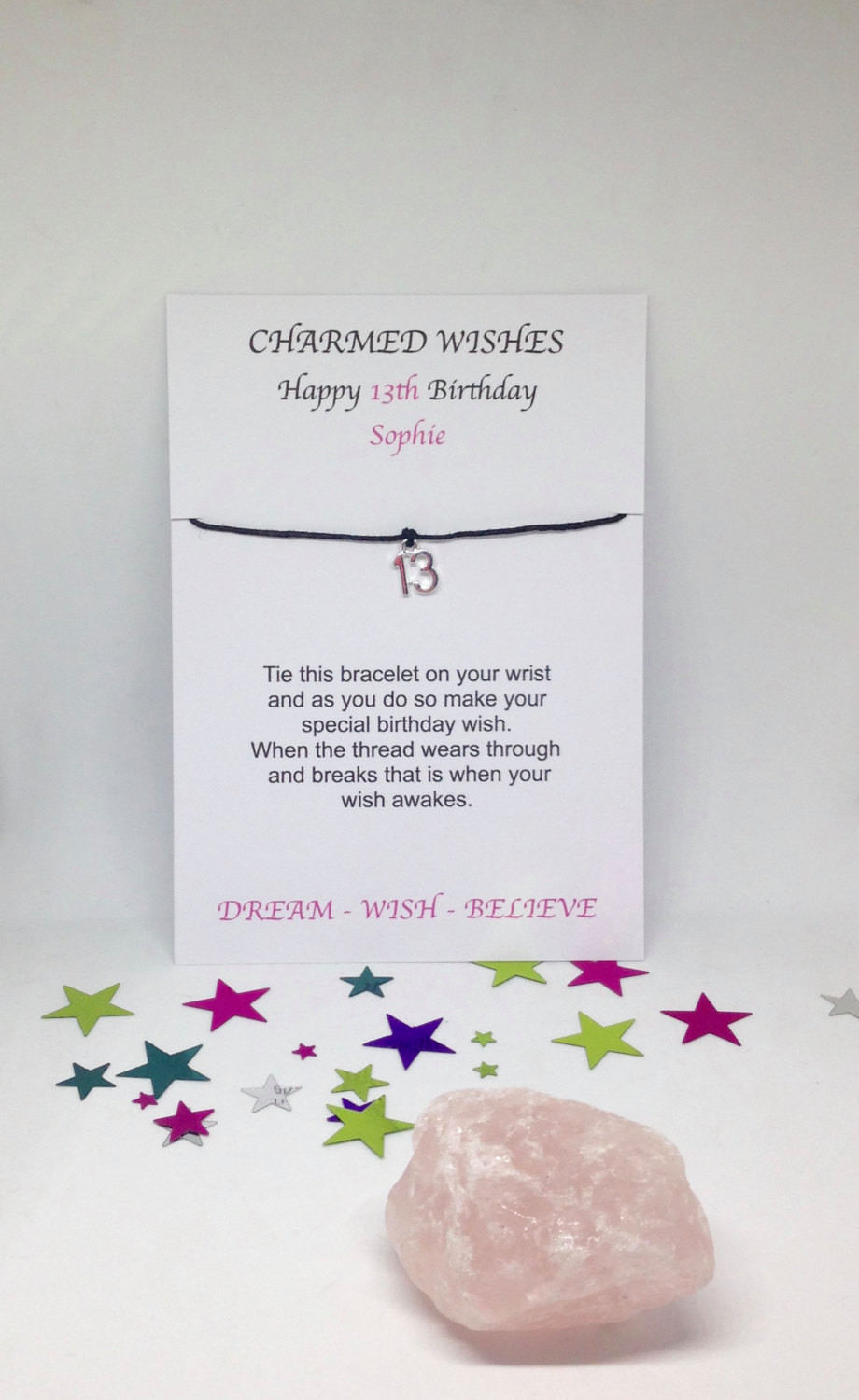 13Th Birthday Gift Ideas For Daughter
 13th birthday bracelet card 13th birthday t Daughter