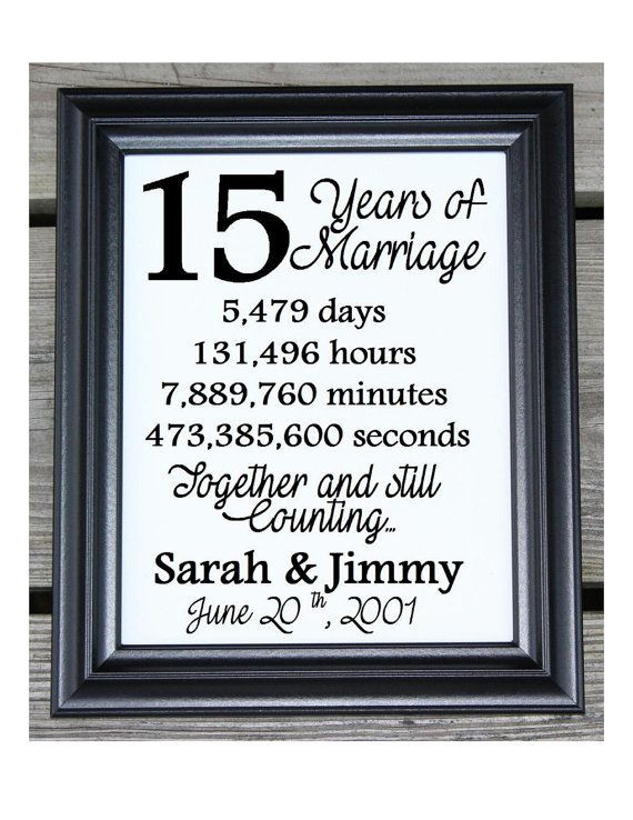 15 Year Wedding Anniversary Gift Ideas
 Best 25 15th wedding anniversary ideas on Pinterest