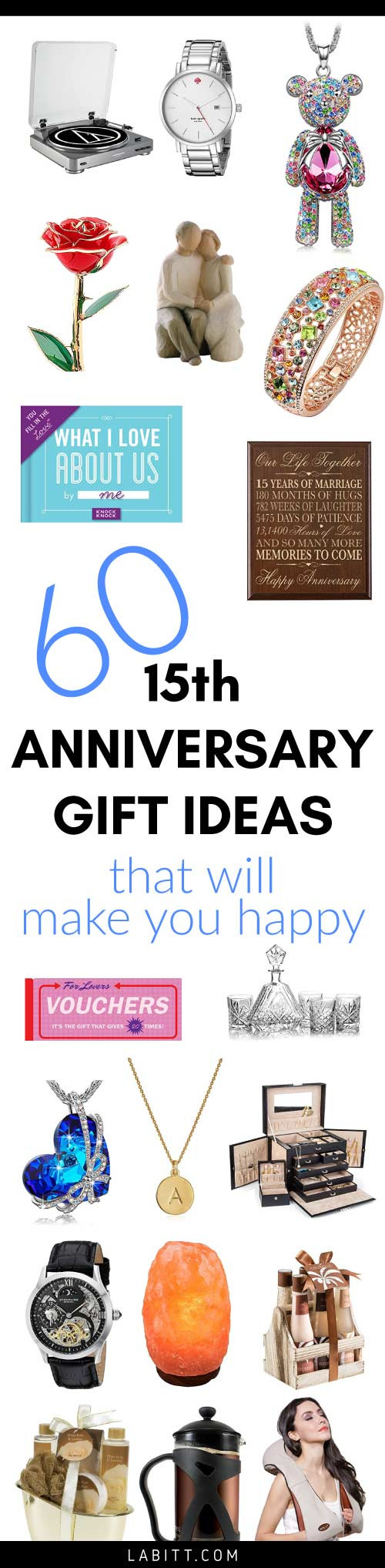 Best ideas about 15Th Anniversary Gift Ideas For Her
. Save or Pin 15th Wedding Anniversary Gift Ideas for Her Now.