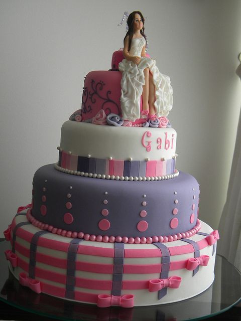 15th Birthday Cake
 Bolo 15 anos Gabriela