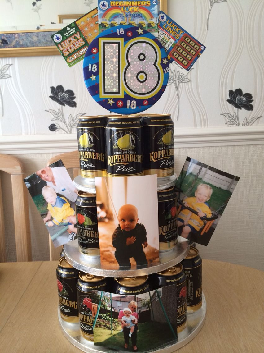 Best ideas about 18Th Birthday Gift Ideas Boys
. Save or Pin 18th birthday cider cake I made for my son K1 Now.