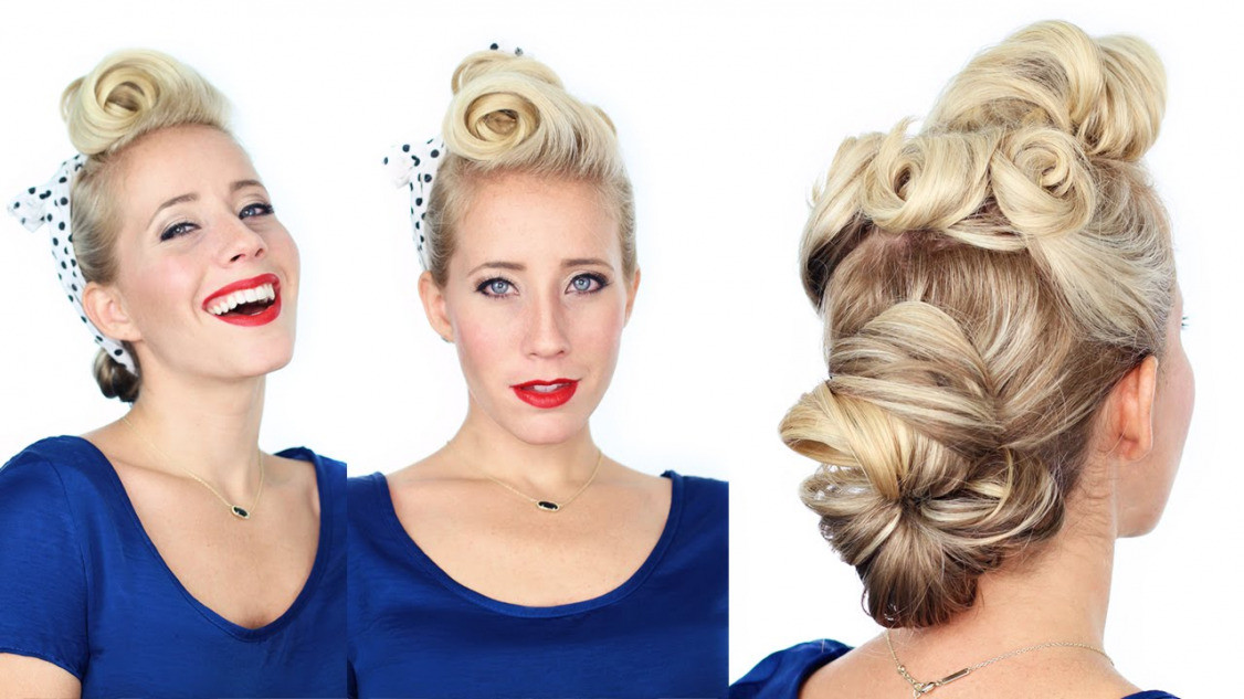 Best ideas about 1940'S Womens Hairstyles
. Save or Pin 1940 s Pin Up Girl Hairstyle Youtube Now.
