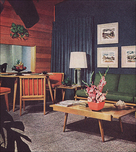 Best ideas about 1950S Living Room
. Save or Pin 1950s Living Room with Camouflage Draperies Now.