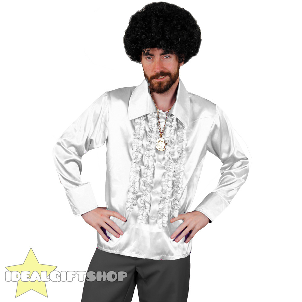 1970'S Mens Hairstyles
 MENS 1970 S DISCO RUFFLE SHIRTS ADULTS FANCY DRESS COSTUME