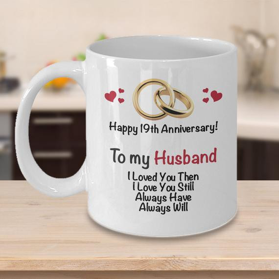 19Th Wedding Anniversary Gift Ideas For Him
 Items similar to 19th Anniversary Gift Ideas for Husband