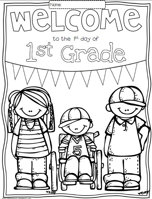 1St Grade Coloring Pages
 Wel e Back To School Coloring Pages Coloring Home