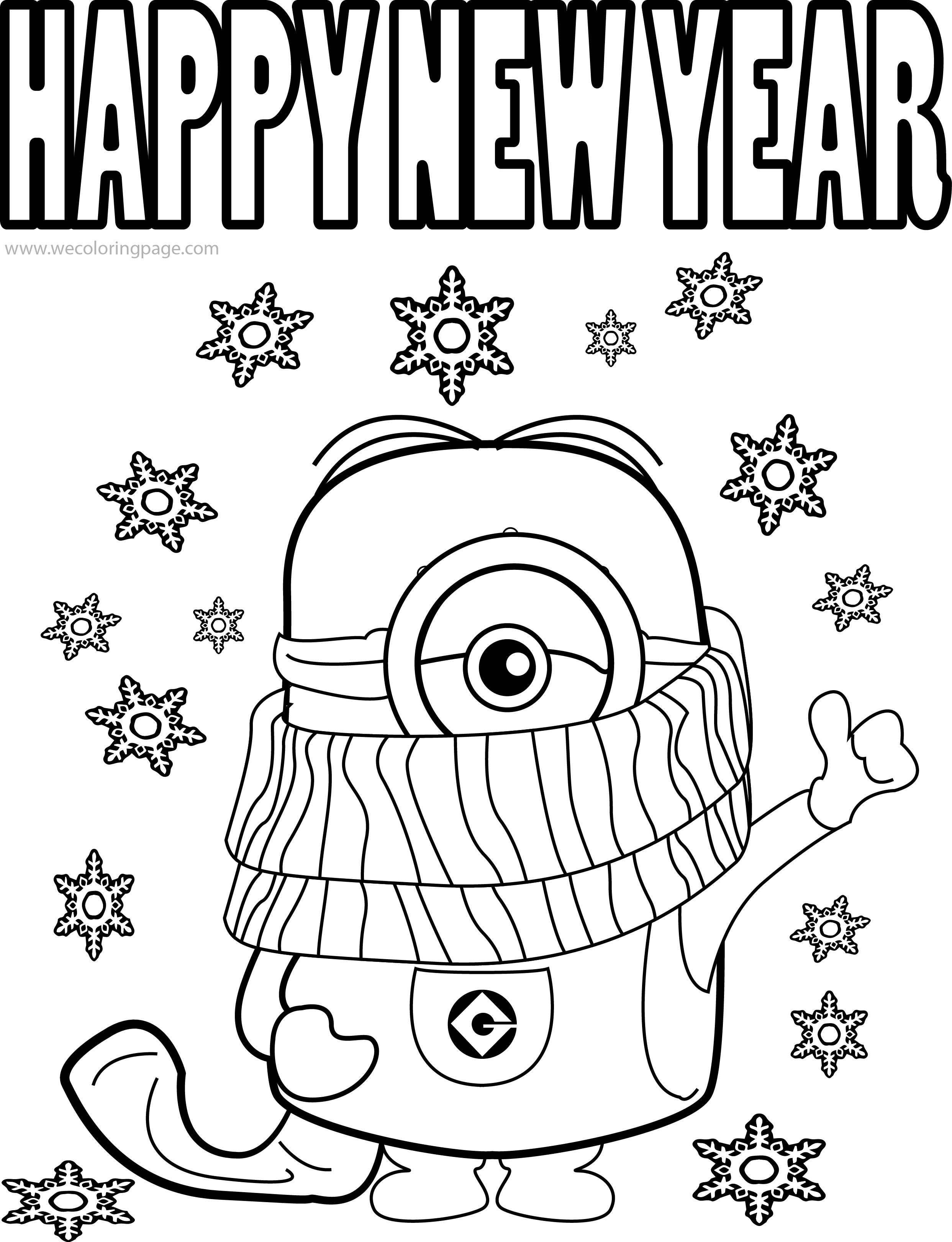 2019 Coloring Pages For Kids
 Happy New Year 2019 Coloring Pages HD Printable s