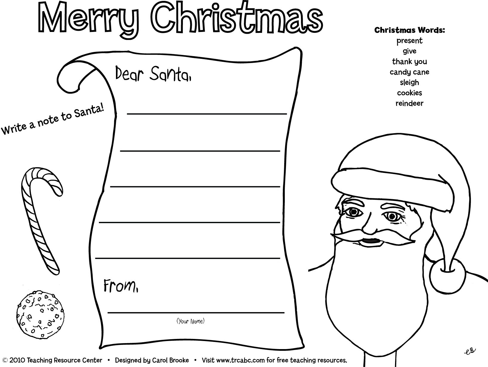 2019 Coloring Pages For Kids
 Coloring Pages Christmas List 2019 Old Fashioned Santa