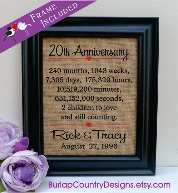 20Th Anniversary Gift Ideas For Her
 17 Best ideas about 20th Anniversary Wedding on Pinterest