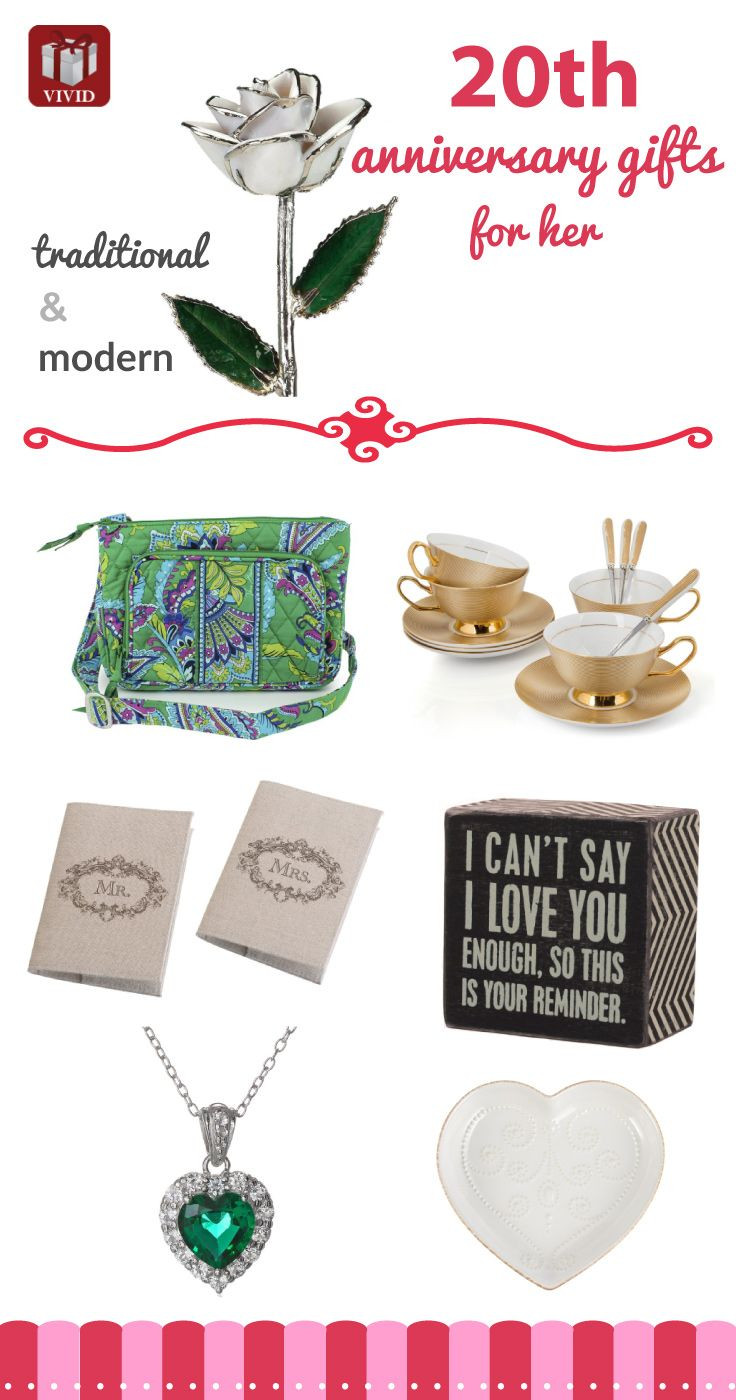 20Th Anniversary Gift Ideas For Her
 153 best images about Anniversary Gift Ideas on Pinterest