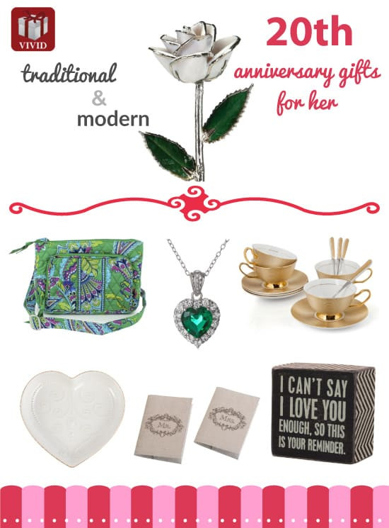 20Th Anniversary Gift Ideas For Her
 Best 20th Anniversary Gift Ideas for Her Vivid s Gift Ideas