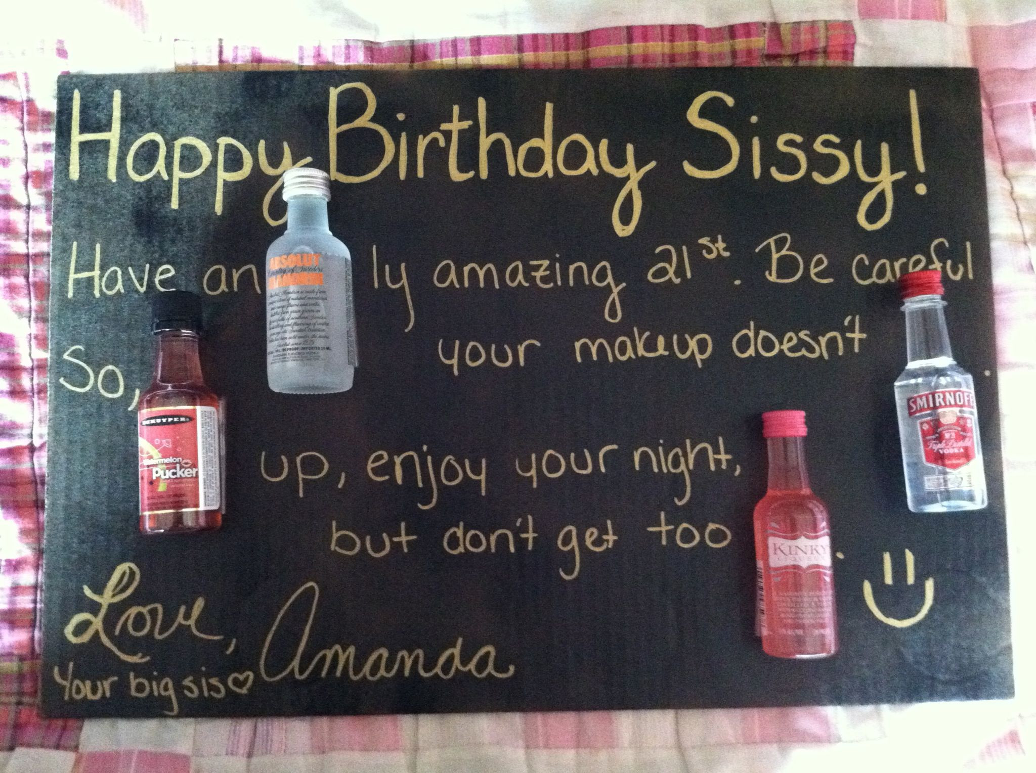 Best ideas about 21St Birthday Gift Ideas For Sister
. Save or Pin Cute 21st birthday card for my sister Gifts Now.