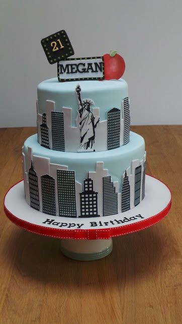 Best ideas about 21st Birthday Ideas Nyc
. Save or Pin New York Skyline 21st Birthday Cake Now.