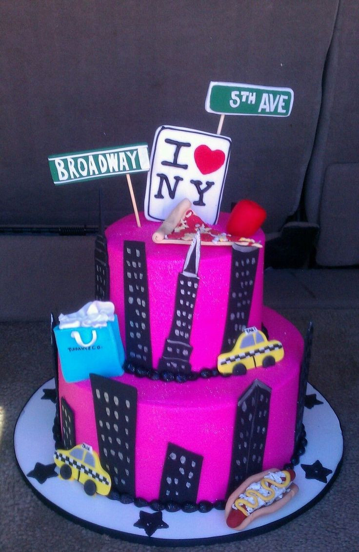 Best ideas about 21st Birthday Ideas Nyc
. Save or Pin New York theme birthday cake Now.