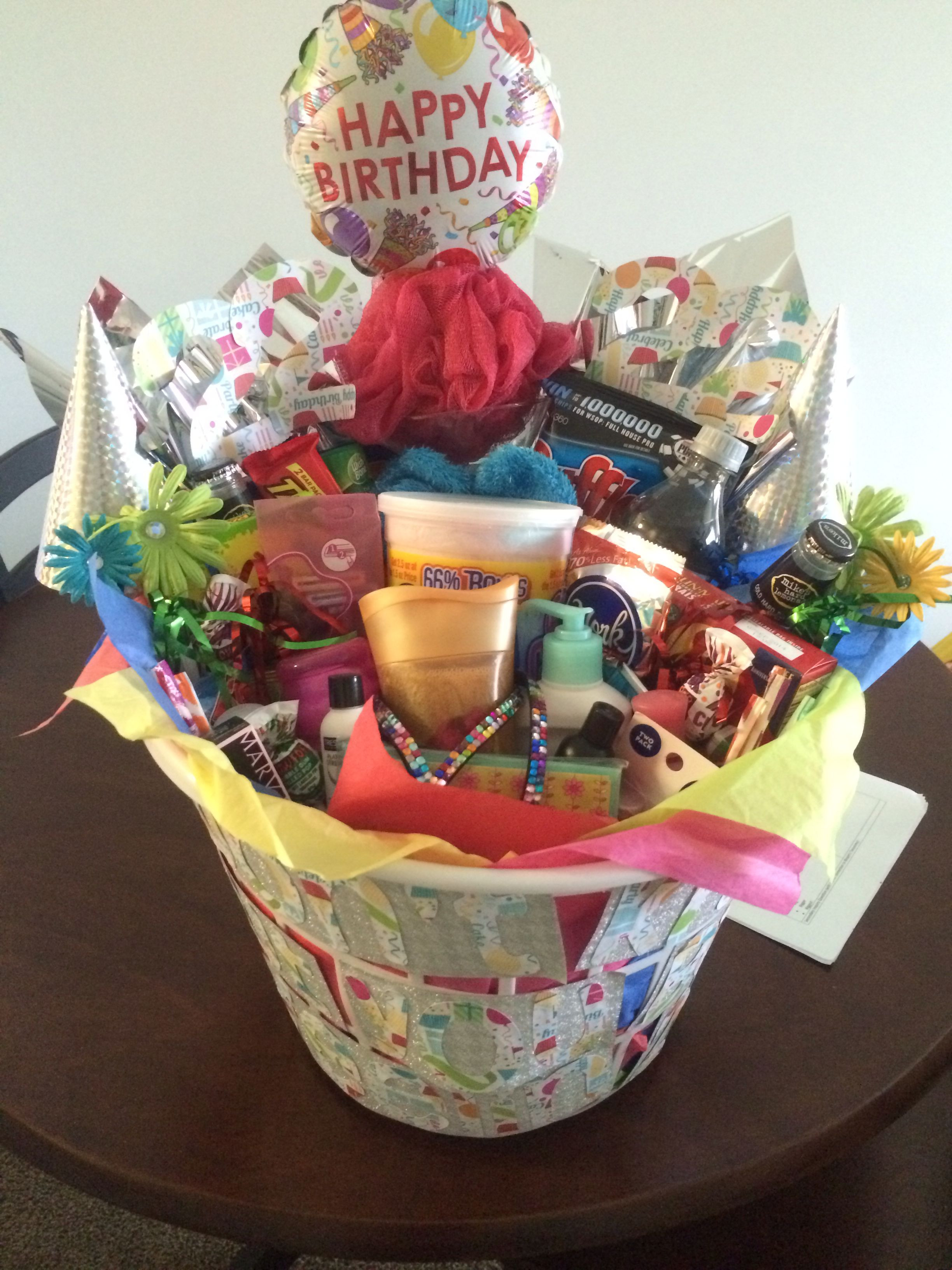 22Nd Birthday Gift Ideas
 22nd Birthday Basket My Creations Pinterest