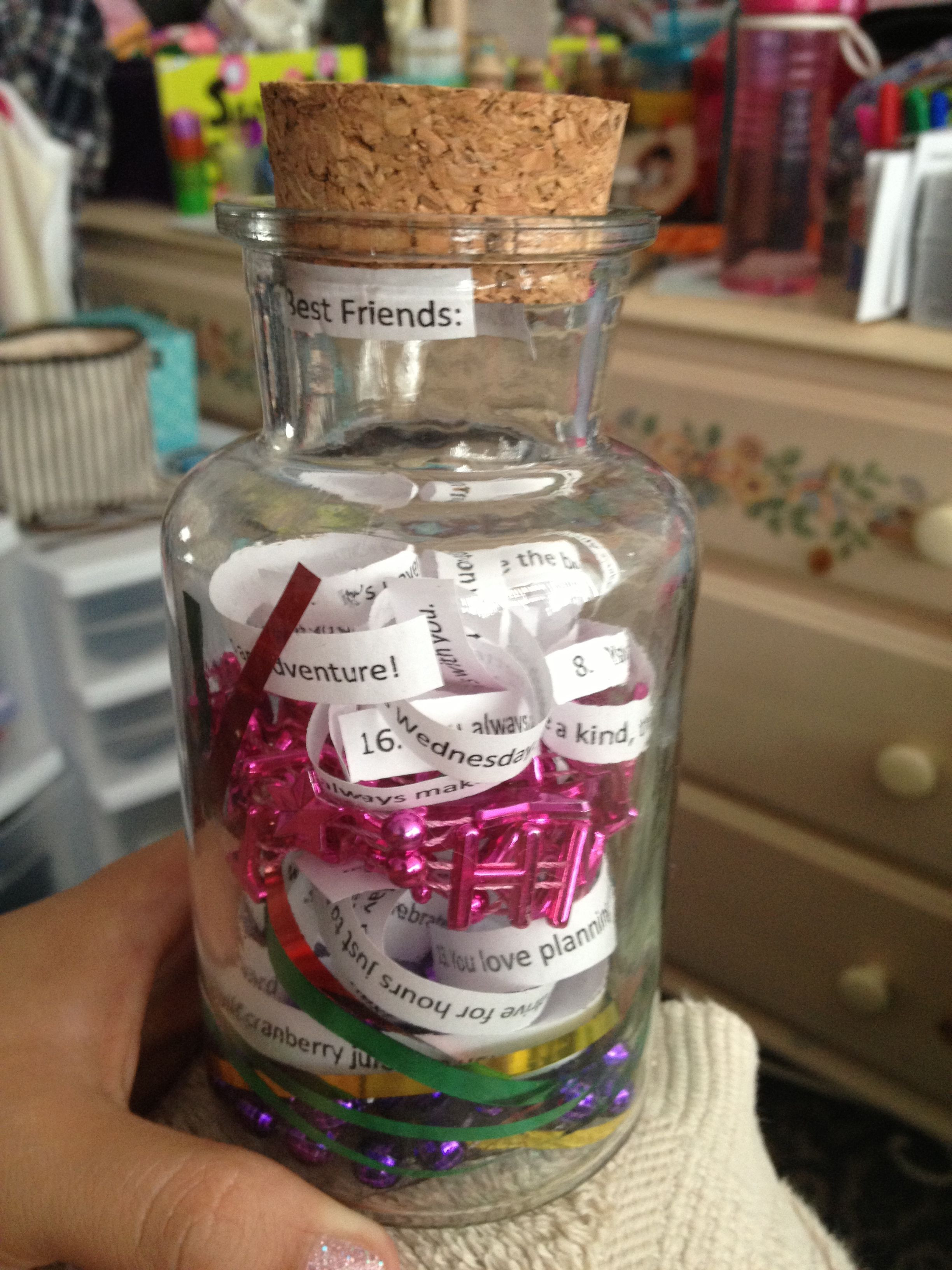 22Nd Birthday Gift Ideas
 22 reasons you re my best friend in a corked glass bottle