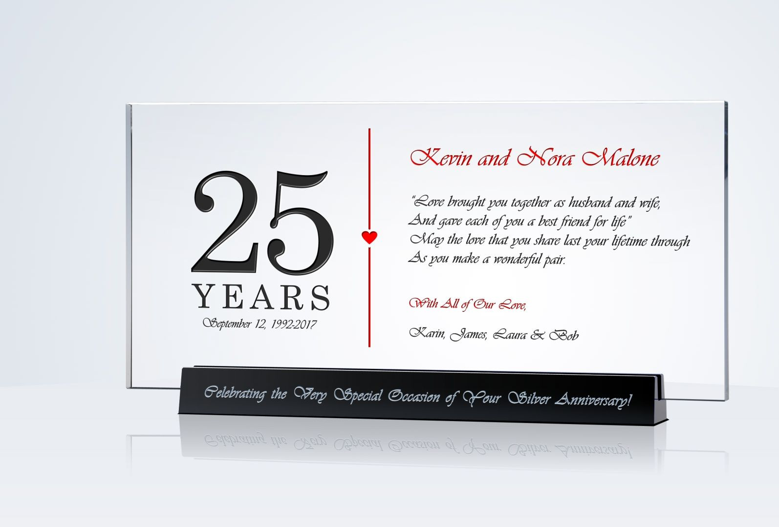 25 Year Work Anniversary Gift Ideas
 25th Anniversary Gift Crystal Central