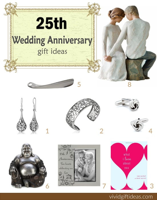 Best ideas about 25Th Wedding Anniversary Gift Ideas For Wife
. Save or Pin 25th Wedding Anniversary Gift Ideas Vivid s Gift Ideas Now.