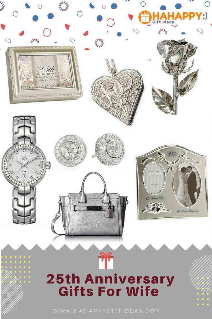 Best ideas about 25Th Wedding Anniversary Gift Ideas For Wife
. Save or Pin The Best Silver 25th Wedding Anniversary Gifts For Wife Now.