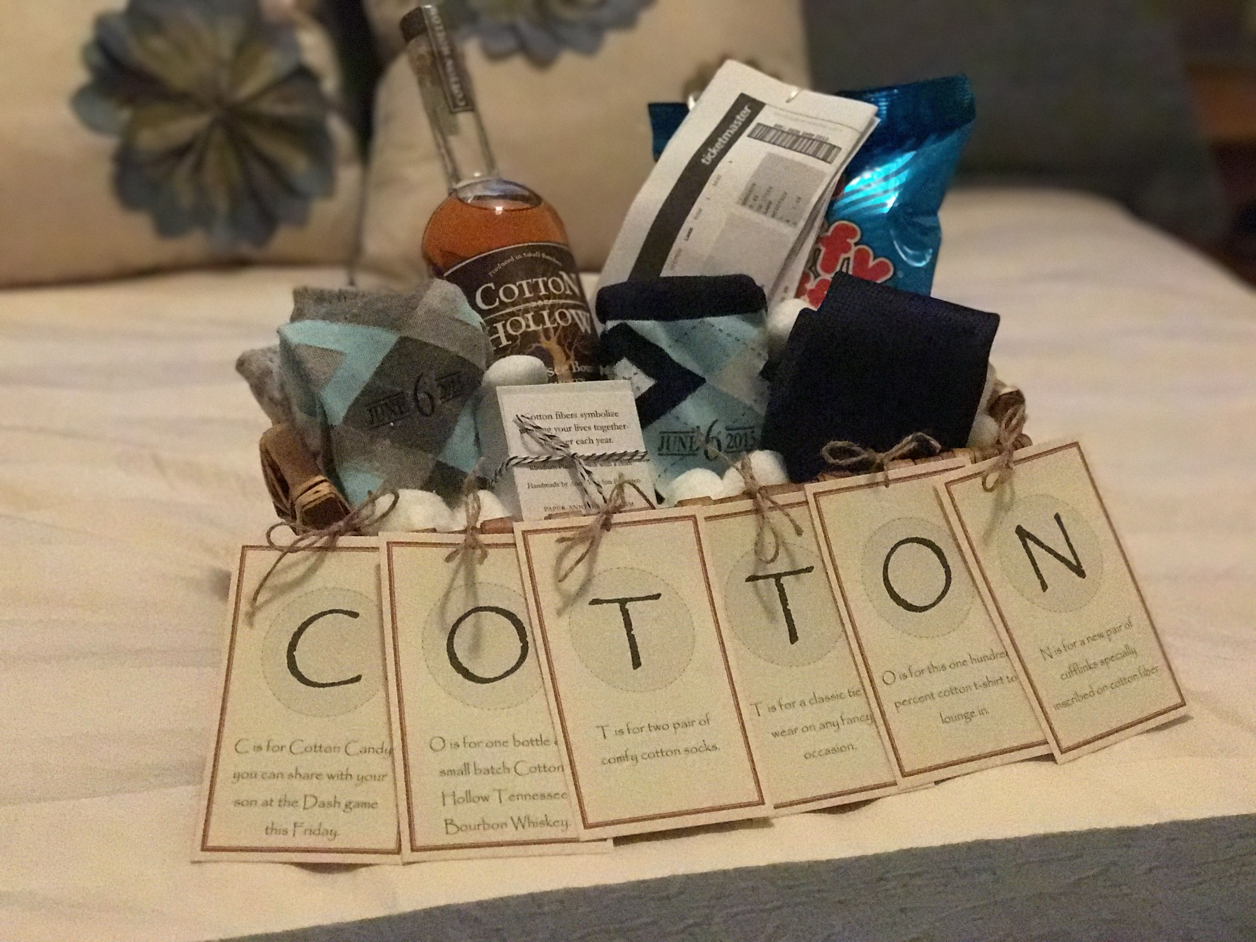 2Nd Anniversary Gift Ideas For Him
 The "Cotton" Anniversary Gift for Him
