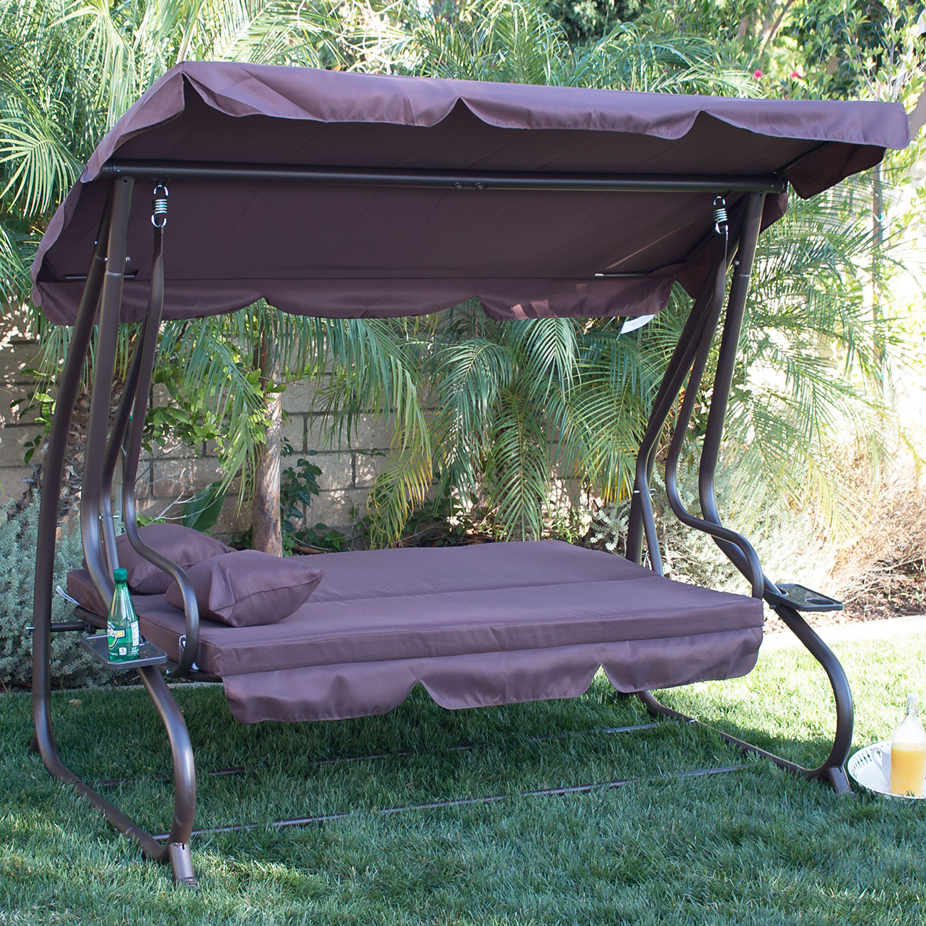 Best ideas about 3 Person Patio Swing With Canopy
. Save or Pin 3 Person Outdoor Swing W Canopy Seat Patio Hammock Now.