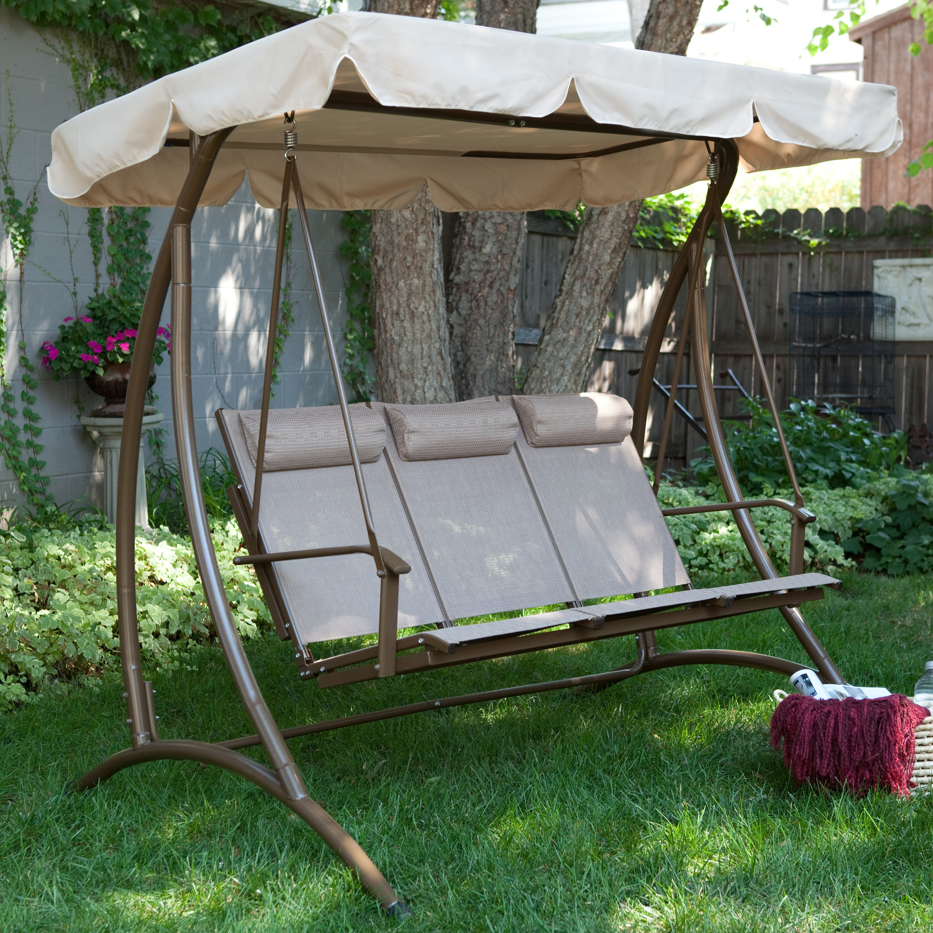 Best ideas about 3 Person Patio Swing With Canopy
. Save or Pin Awesome 3 Person Patio Swing With Canopy 1 Porch Swings Now.