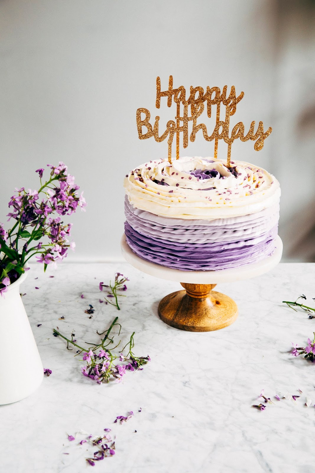 Best ideas about 30th Birthday Cake
. Save or Pin 30th birthday chocolate cake with lavender ruffle frosting Now.