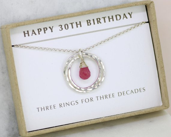 Best ideas about 30th Birthday Gifts For Daughter
. Save or Pin 30th birthday t pink sapphire necklace t for daughter Now.